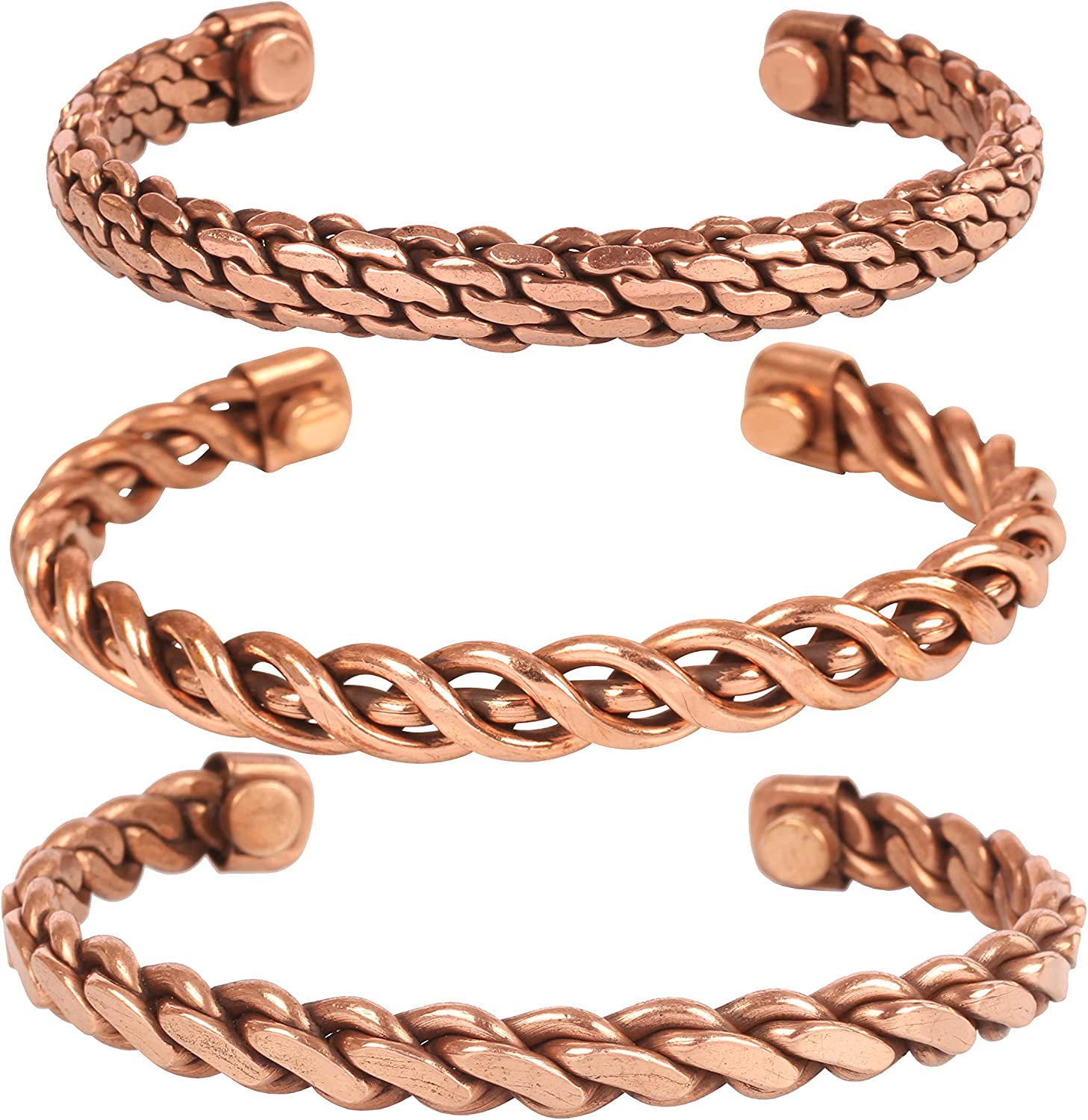 230816064918022_1 Touchstone Indian Hand Crafted Healing Copper Bracelet Chakra Jewelry Cuff Gift Women Men. - Image 1